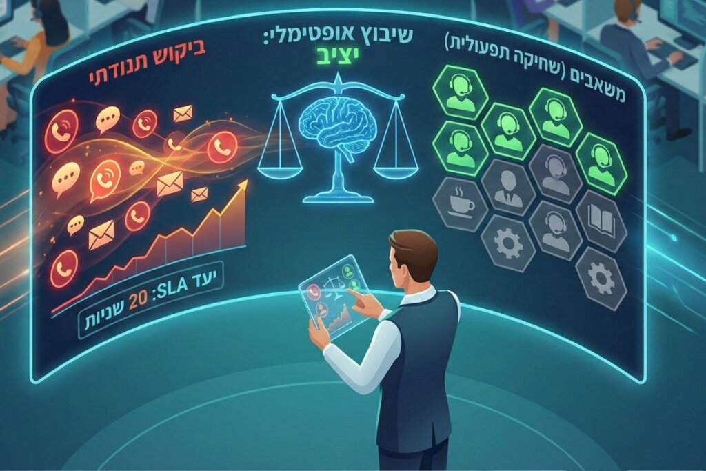 סידור עבודה למוקדי שירות